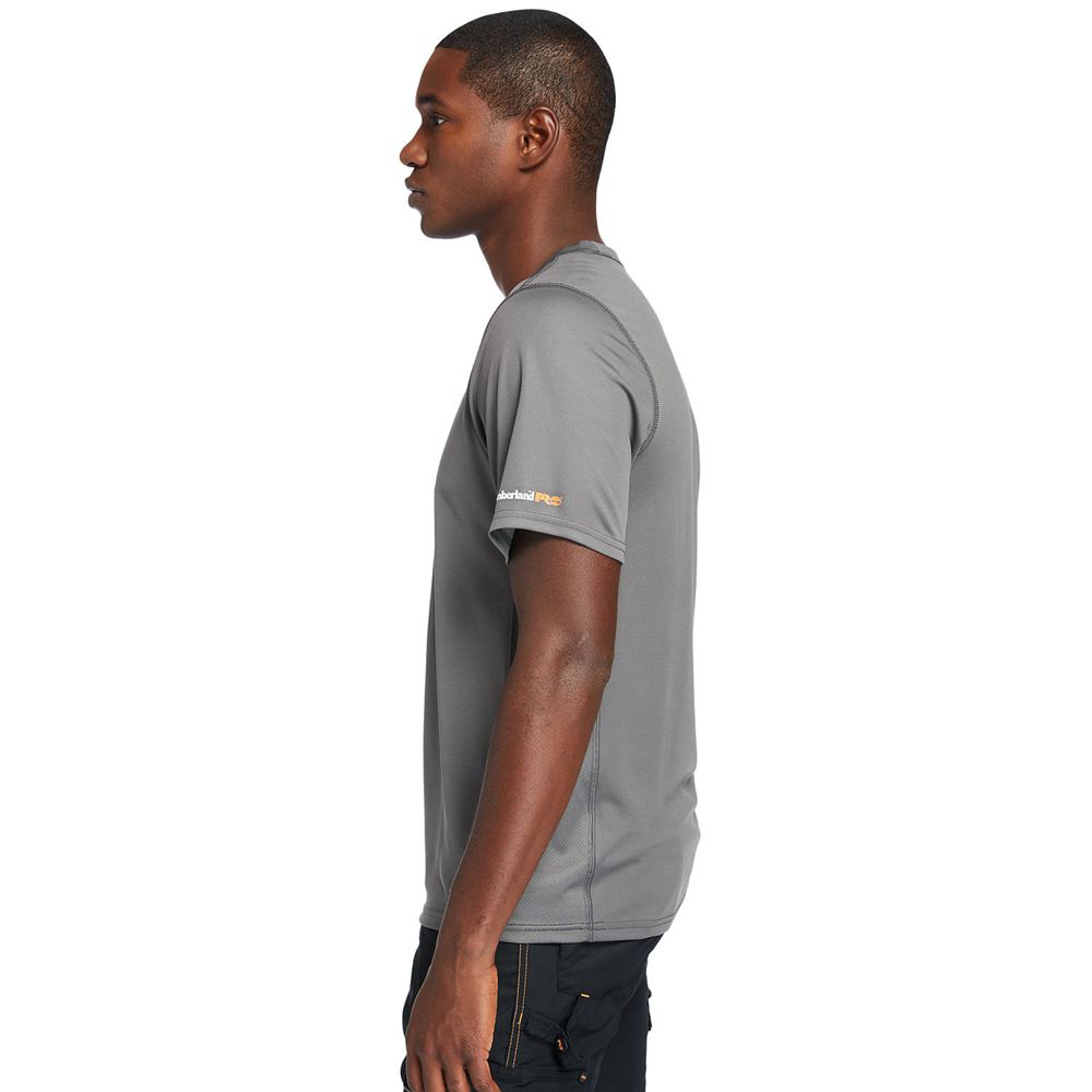 Timberland Μπλουζάκια Ανδρικα Γκρι - Pro® Wicking Good Short-Sleeve - Greece 6138429-ZE